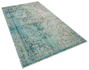 El Dokuma %100 Yün Türk Vintage Halı Yerli Üretim Ölçü;150 x 270