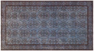 El Dokuma %100 Yün Türk Vintage Halı Yerli Üretim Ölçü;158 x 292