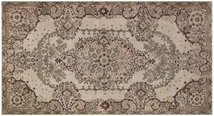 El Dokuma %100 Yün Türk Vintage Halı Yerli Üretim Ölçü;163 x 303