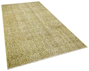 El Dokuma %100 Yün Türk Vintage Halı Yerli Üretim Ölçü;170 x 304