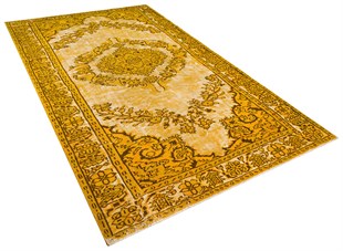El Dokuma %100 Yün Türk Vintage Halı Yerli Üretim Ölçü;178 x 303