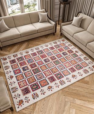 Yıkanabilir Dijital Baskılı Halı Klasik Koleksiyon TRKMN.06