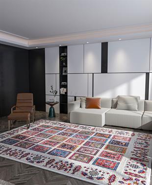 Yıkanabilir Dijital Baskılı Halı Klasik Koleksiyon MVHy.861