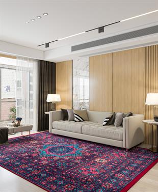 Yıkanabilir Dijital Baskılı Halı Klasik Koleksiyon TRKMN.02