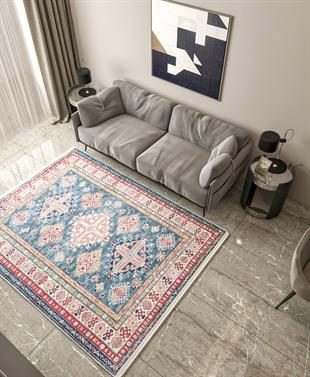 Yıkanabilir Dijital Baskılı Halı Klasik Koleksiyon MVHy.1503