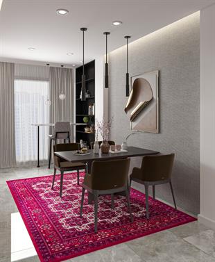 Yıkanabilir Dijital Baskılı Halı Klasik Koleksiyon TRKMN.08