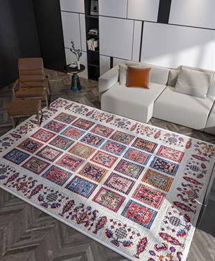 Yıkanabilir Dijital Baskılı Halı Klasik Koleksiyon MVHy.861