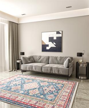 Yıkanabilir Dijital Baskılı Halı Klasik Koleksiyon MVHy.1503