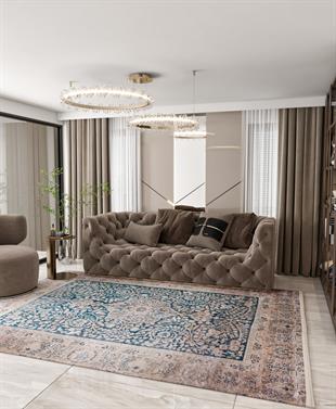 Yıkanabilir Dijital Baskılı Halı Klasik Koleksiyon TRKMN.04