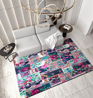 Yıkanabilir Dijital Baskılı Halı Klasik Koleksiyon TRKMN.22