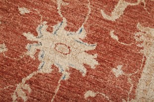 Afgan Uşak El Dokuma Halı % 100 Yün Afganistan Üretim ZIEGLER Ölçü;120 x 180