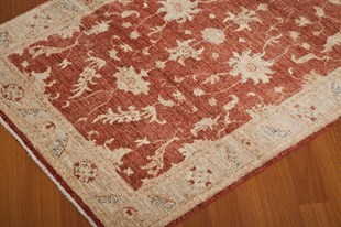 Afgan Uşak El Dokuma Halı % 100 Yün Afganistan Üretim ZIEGLER Ölçü;120 x 180