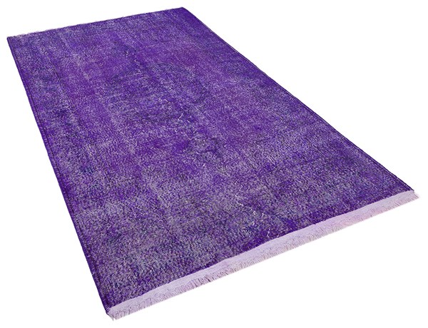 El Dokuma Yün'lü Türk Vintage Halı Ölçü;150x251