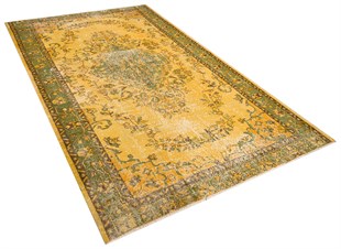 VINTAGE SARI PLC 188x305cm 5.73 m2 EL DOKUMA HALI
