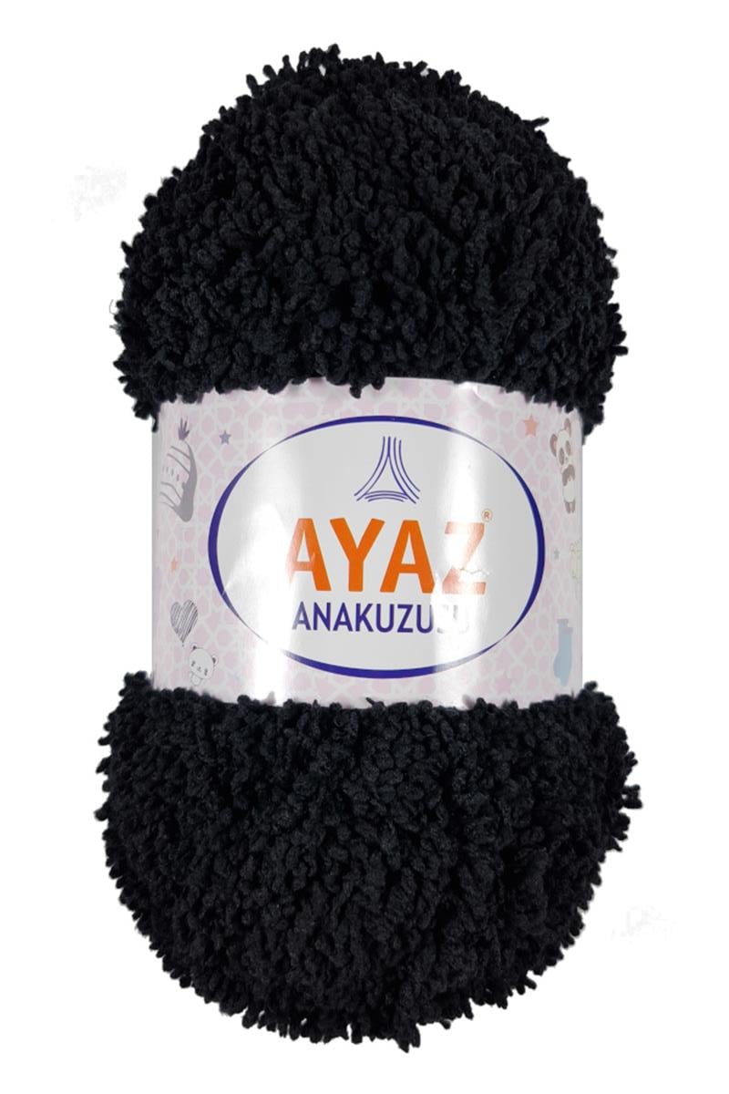 Ayaz Anakuzusu 1217 Siyah  El Örgü İpi |Bebe El Örgü İpi