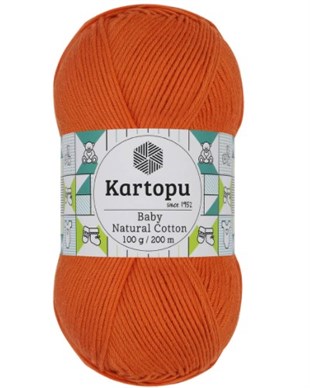 Kartopu Baby Naturel Cotton K202 Turuncu | 5 Yumak