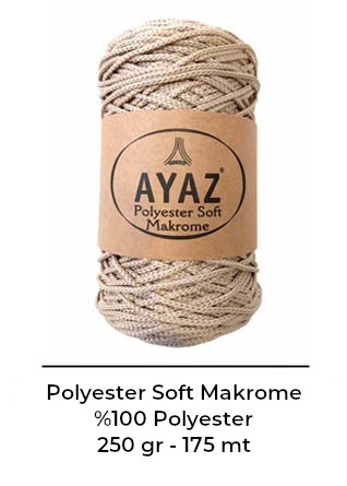 Ayaz Polyester Soft Makrome