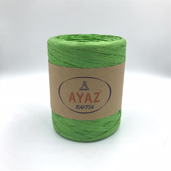 Ayaz Doğal Rafya Kağıt İp Yumak - Neon Yeşil 38