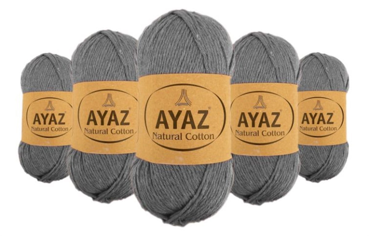 Ayaz Natural Cotton 1130 Gri | 5'li Pk