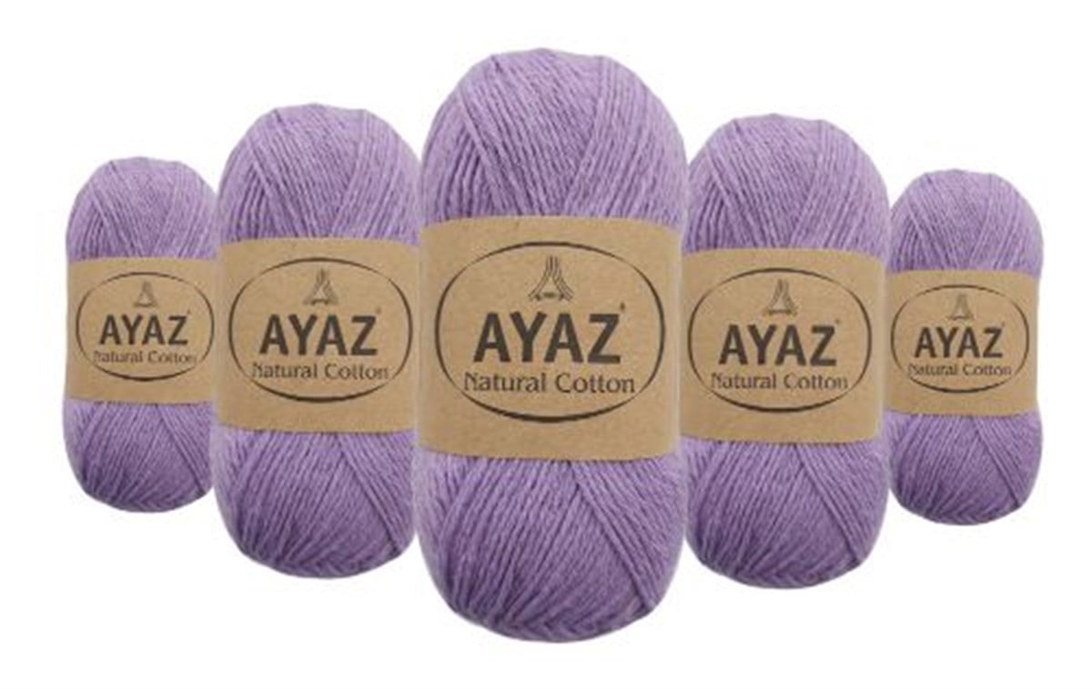 Ayaz Natural Cotton 41 Eflatun | 5'li Pk