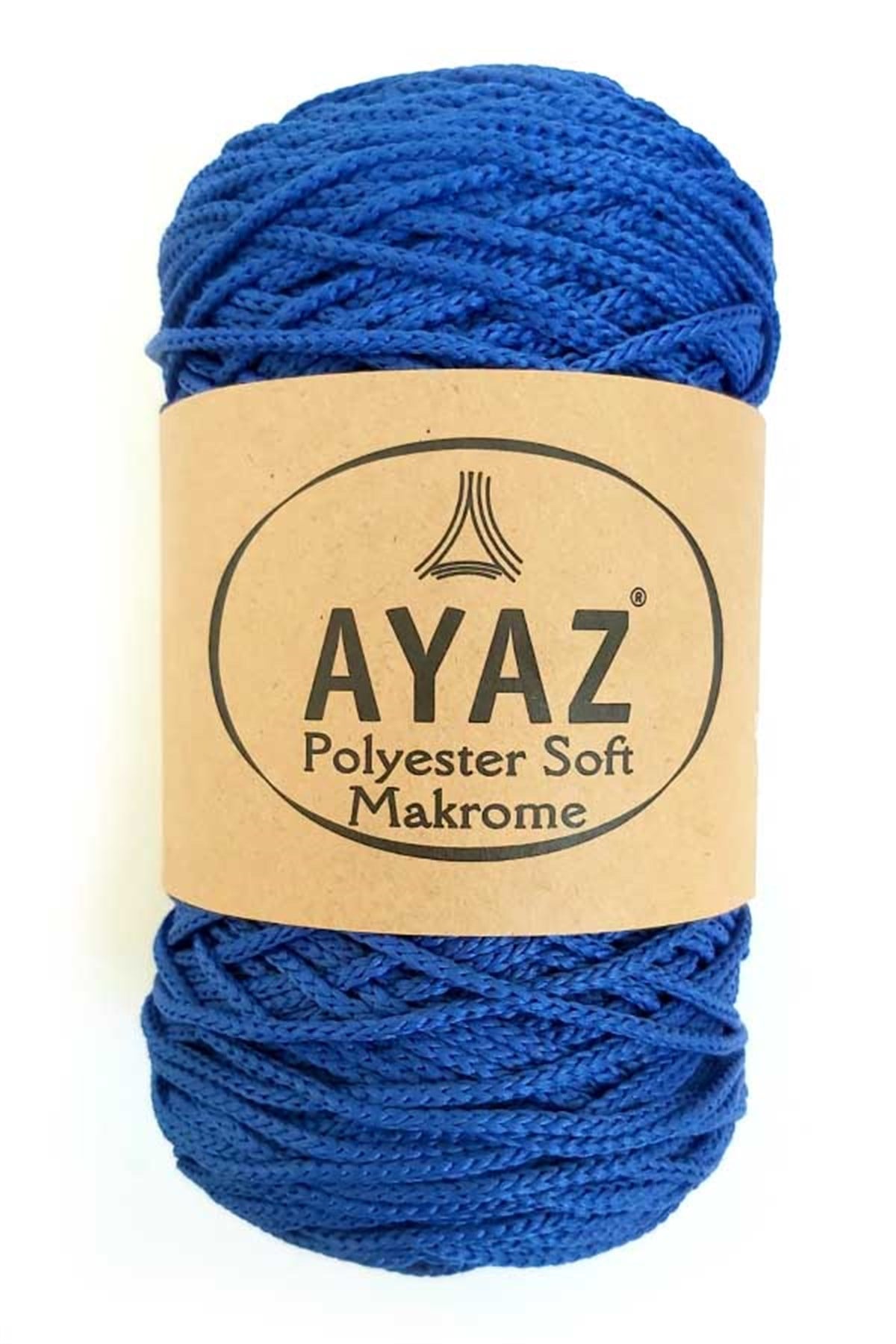 Ayaz Polyester Soft Makrome İpi 1133 Saks Mavi