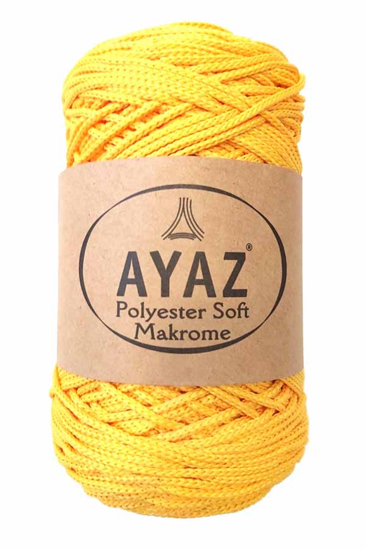 Ayaz Polyester Soft Makrome İpi 1184 Koyu Sarı