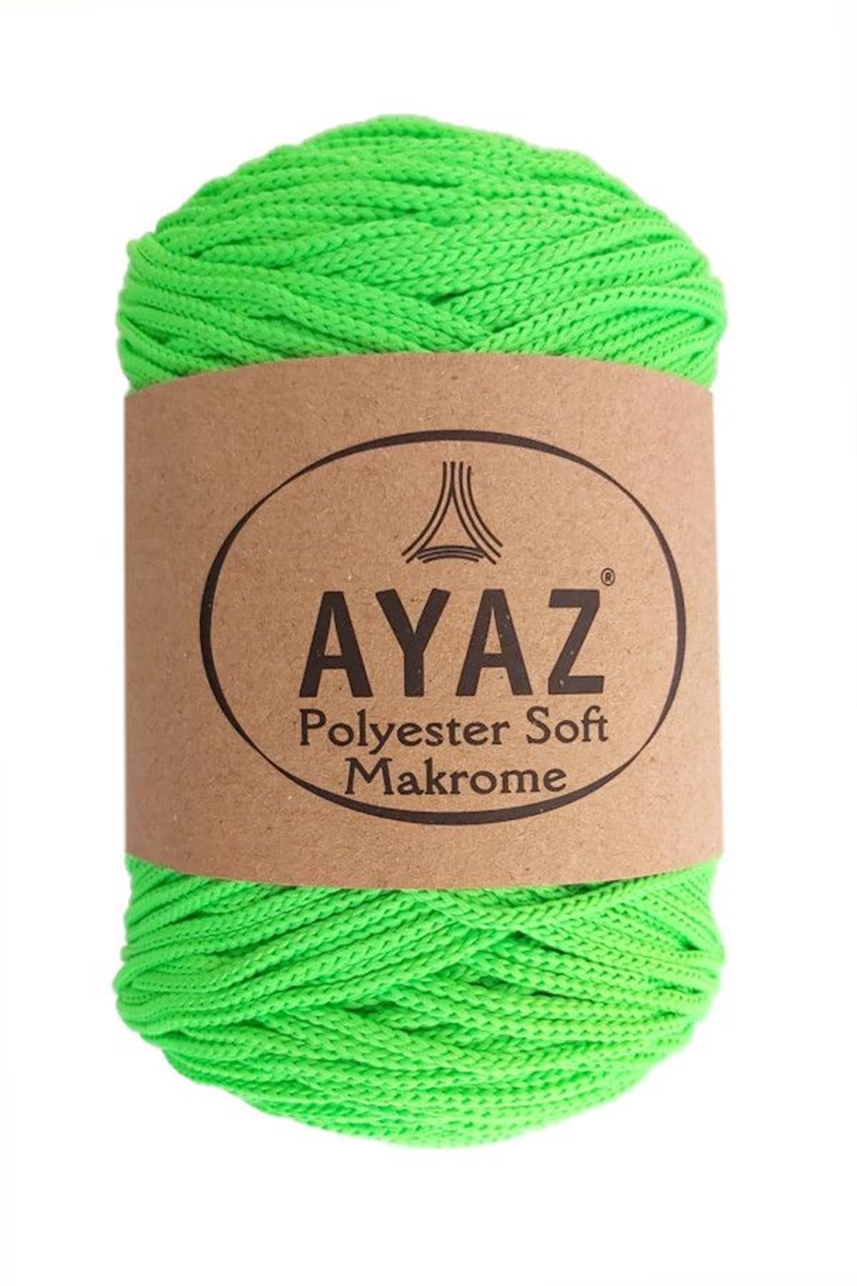 Ayaz Polyester Soft Makrome İpi 1395 Neon Yeşil