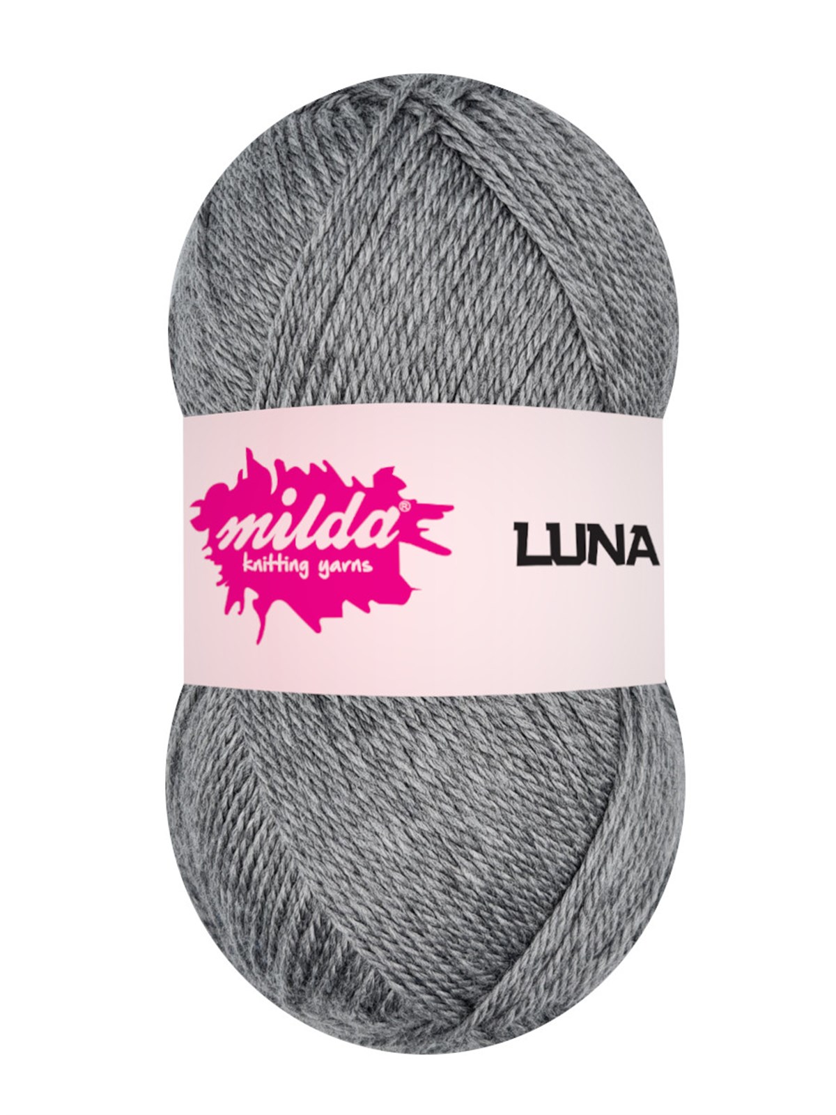 Milda Luna 1130 Gri Örgü İpi 5 Yumak  | El Örgü İpi