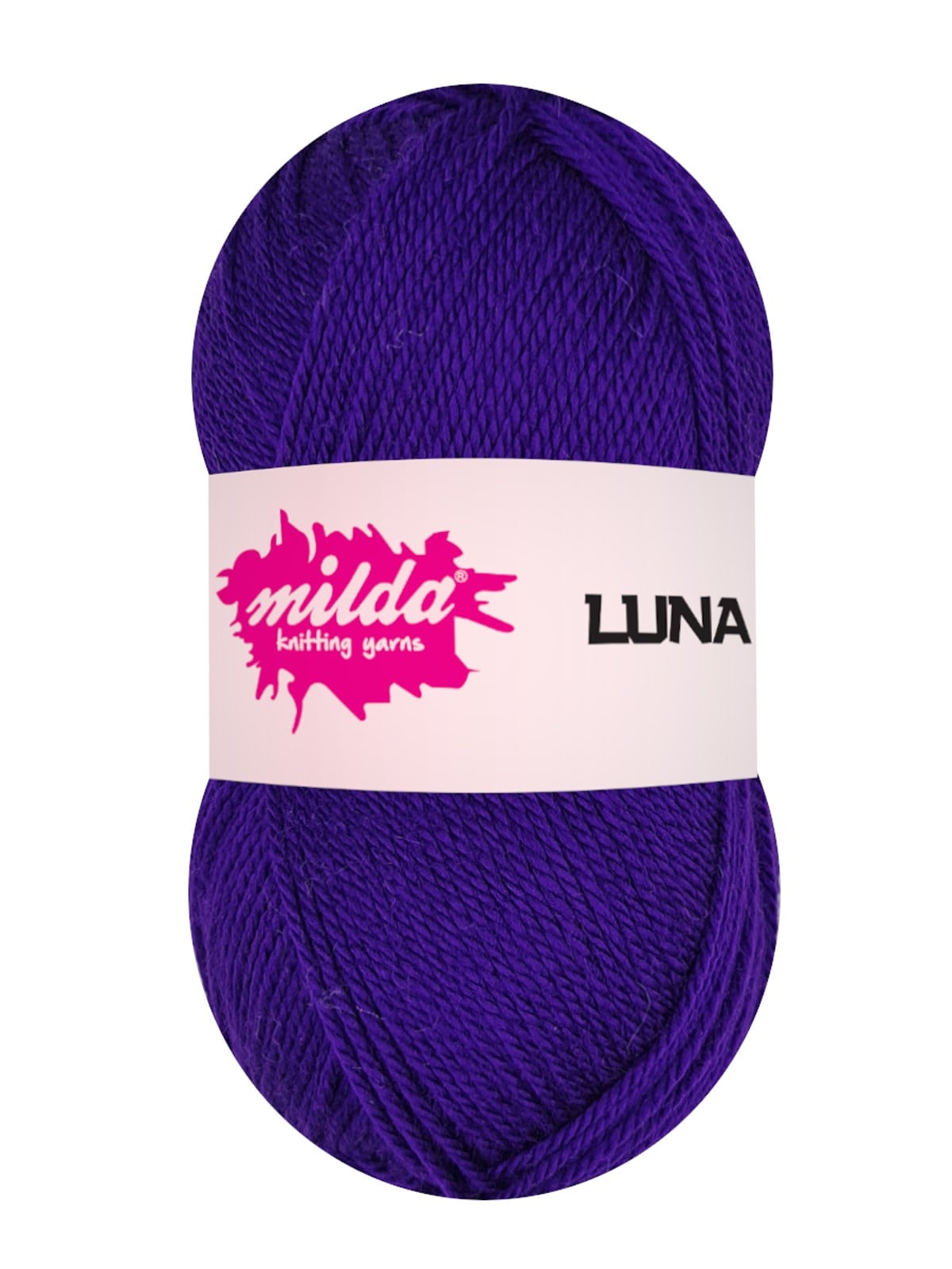 Milda Luna 1188 Mor Örgü İpi 5 Yumak  | El Örgü İpi