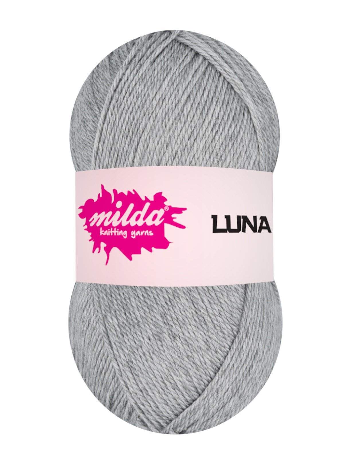 Milda Luna 1195 Gri Örgü İpi 5 Yumak  | El Örgü İpi