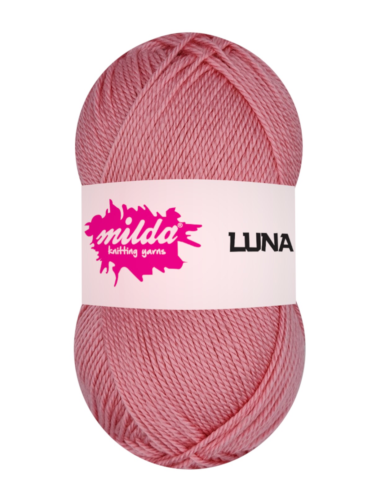 Milda Luna 1236 Şeker Pembe Örgü İpi 5 Yumak  | El Örgü İpi