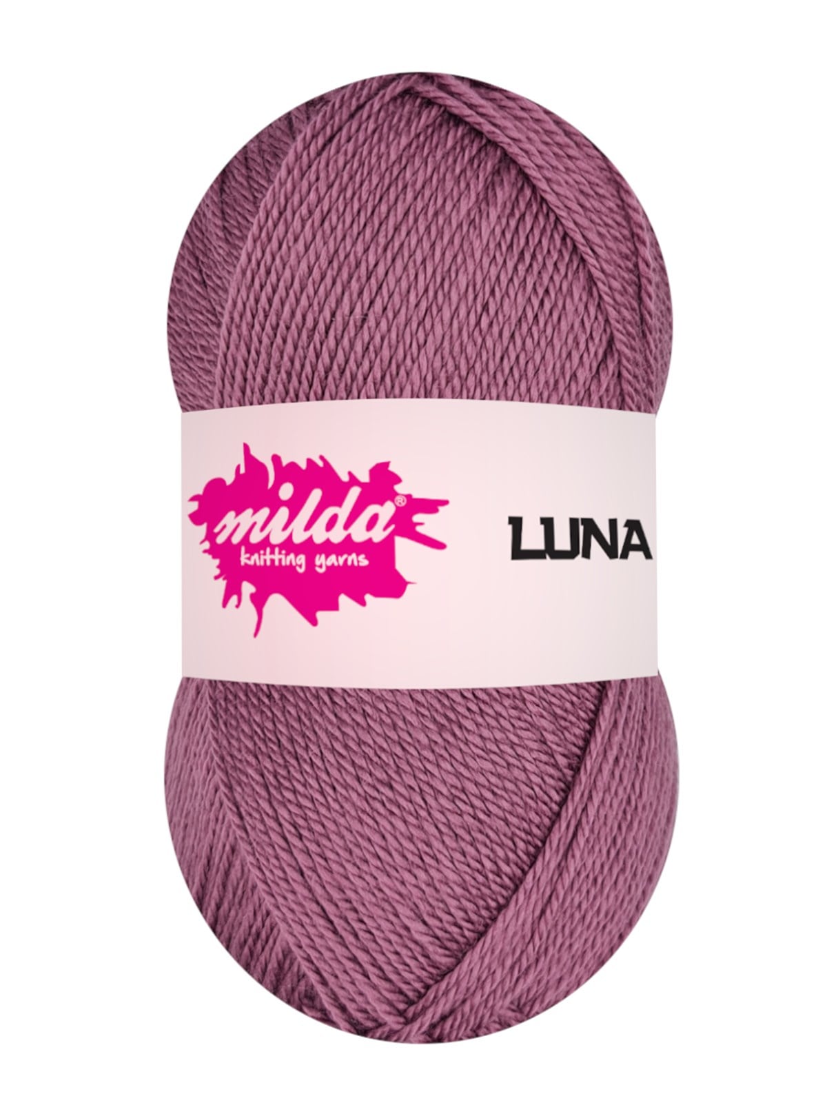 Milda Luna 1569 Mürdüm Örgü İpi 5 Yumak  | El Örgü İpi