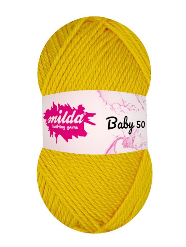 Milda Baby 50 1184 Koyu Sarı | Milda El Örgü İplikleri
