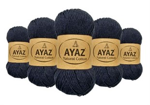 Ayaz Natural Cotton 58 Lacivert | 5'li Pk