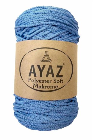 Ayaz Polyester Soft Makrome İpi 2256 Koyu Mavi