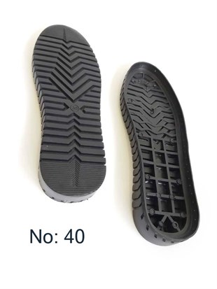 Lastik Taban Siyah (Çift) | Ayakkabı Tabanı