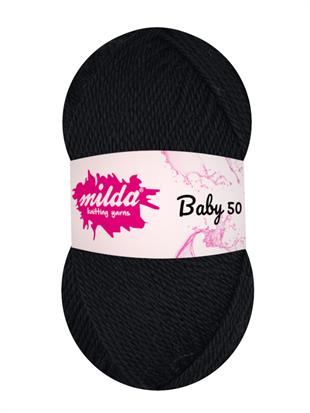 Milda Baby 50 1217 Siyah | Milda El Örgü İplikleri