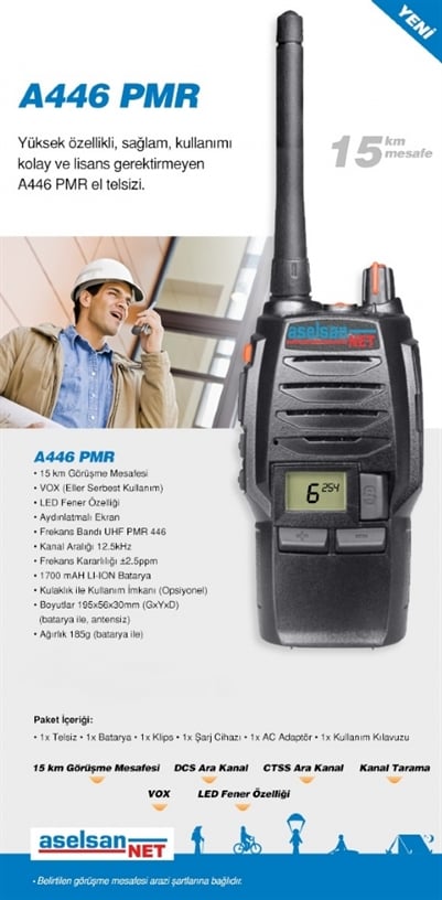 Aselsan A446  PMR El Telsizi