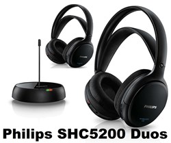 Philips SHC5200 Duos Wireless 100m 2'li Kablosuz Kulaklık