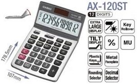 Casio AX-120ST Masaüstü Hesap Makinesi