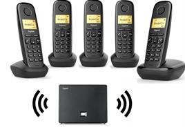 Gigaset 5 Dahili Dect Telsiz Kablosuz Telefon Santrali Siyah