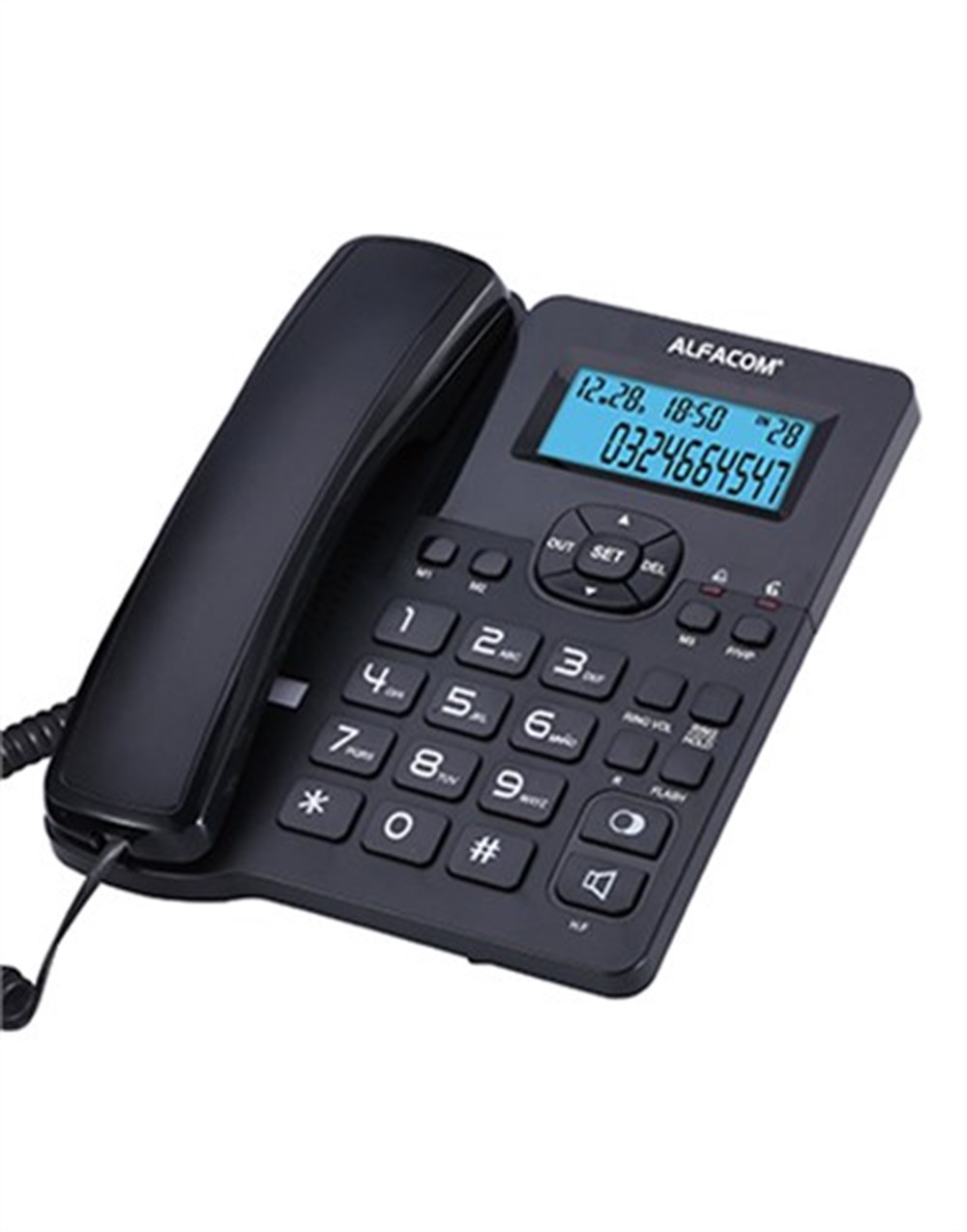  Alfacom 503 Ekranlı Kablolu Telefon Siyah 