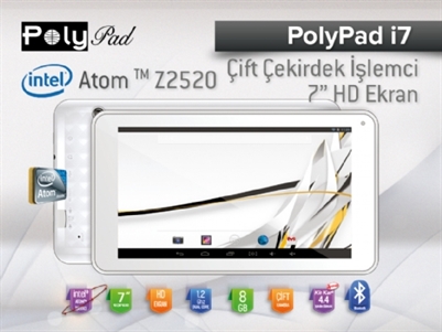 Poly Pad i7 intel işlemcili 8GB HD Tablet PC