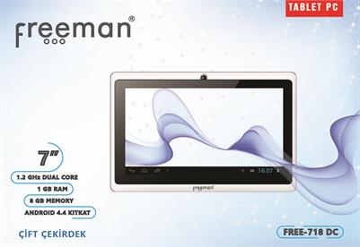 Kawai Freeman FREE-718DC 7'' 1GB DDR3 8GB Tablet PC