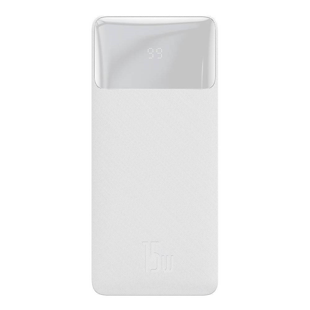 Baseus Bipow 20000 mAh 15 W Hızlı Şarj Powerbank Beyaz