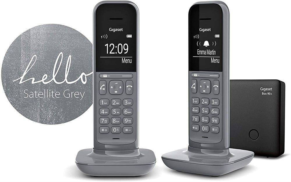 Gigaset CL390 Duo 2 Ahizeli Telsiz Telefon Satellite Grey