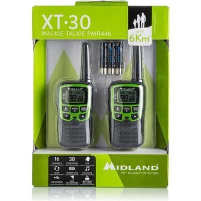 Midland XT-30 6KM Açık Alan Pmr El Telsizi (2Li Set)