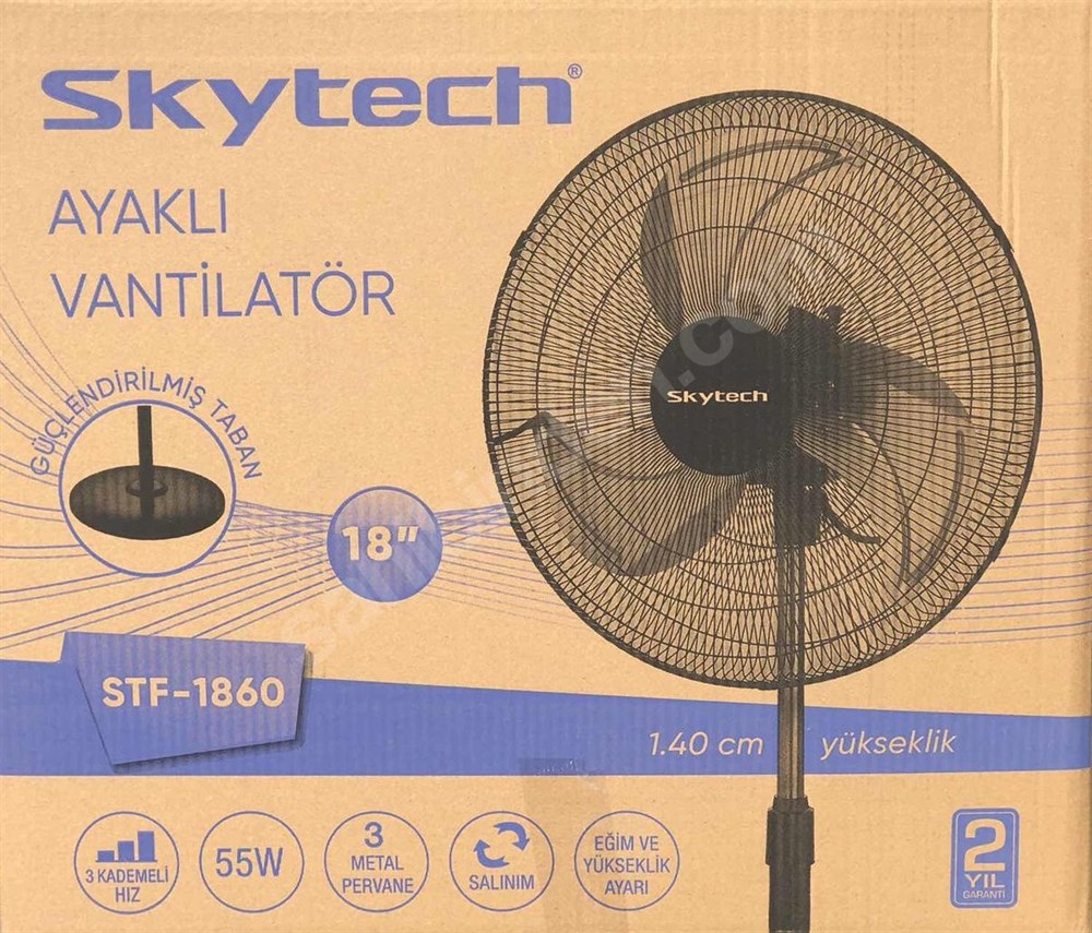 Skytech STF-1860 Sanayi Tipi Ayaklı Vantilatör