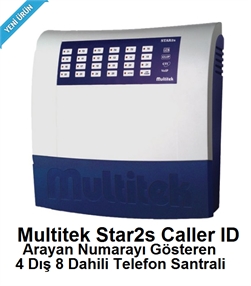 Multitek Star 2s Caller ID 4-8 Telefon Santrali