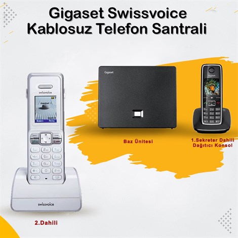 Gigaset C530 2 Dahili Swissvoice Telsiz Kablosuz Telefon Santrali